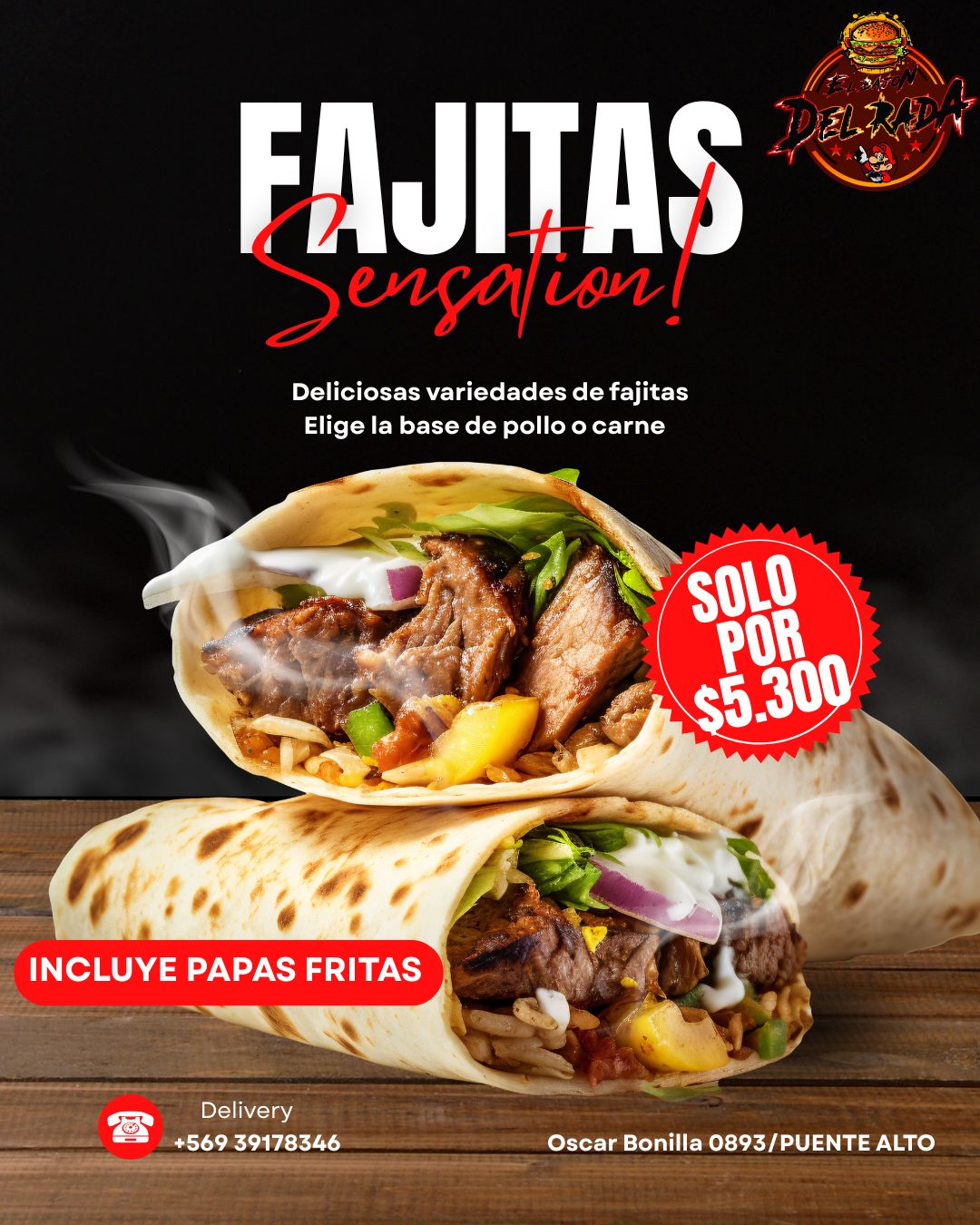 Fajitas Sensation $5.300